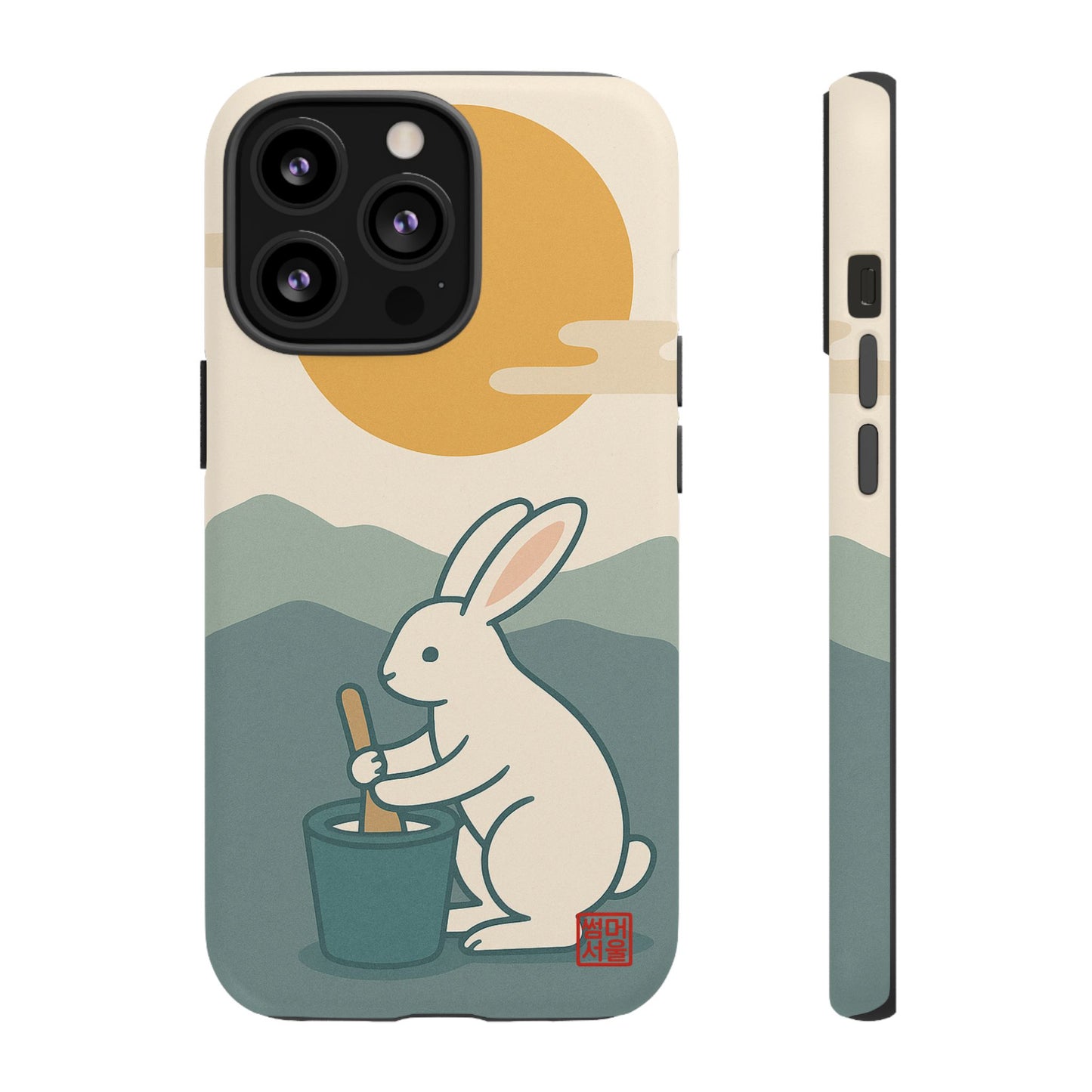 Moon Rabbit iPhone Case - Tough Case