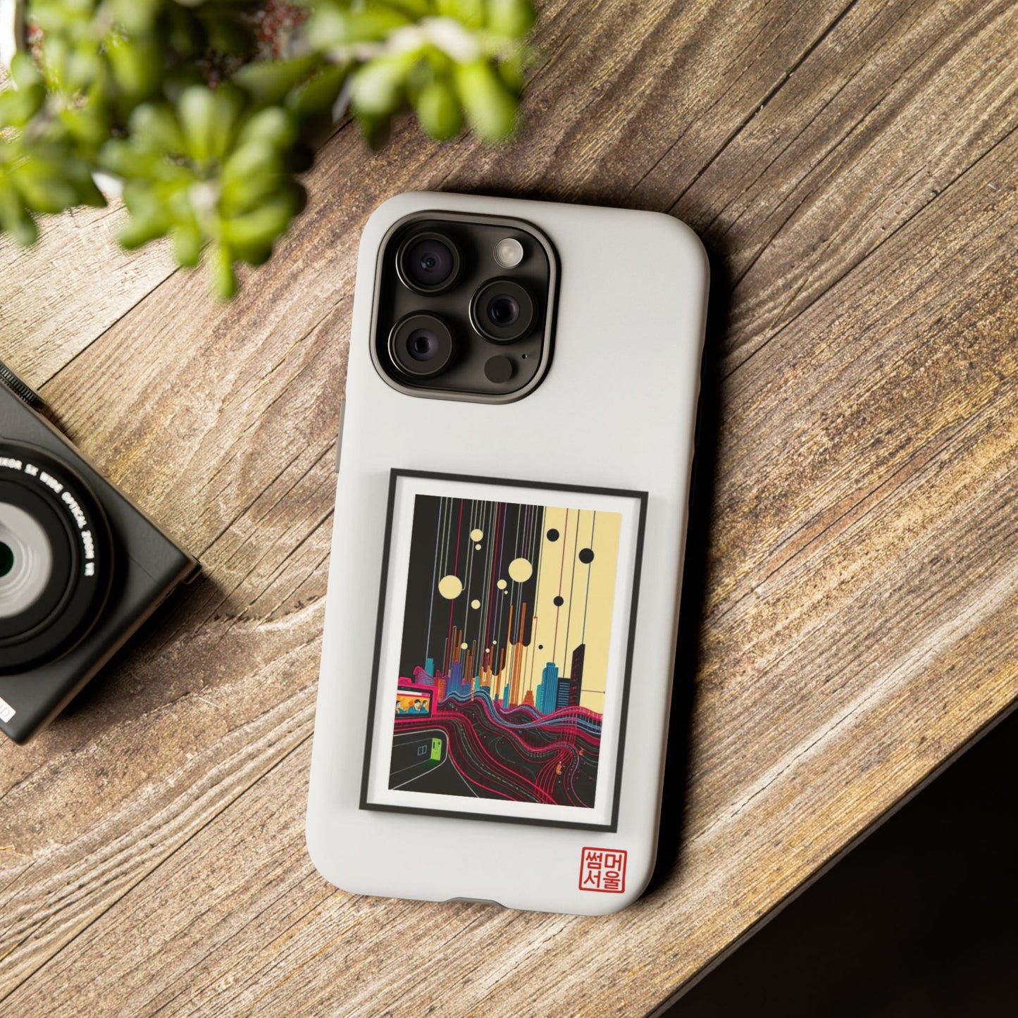 Seoul Canvas iPhone Case - Tough Case