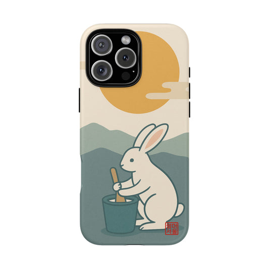Moon Rabbit iPhone Case - Tough Case