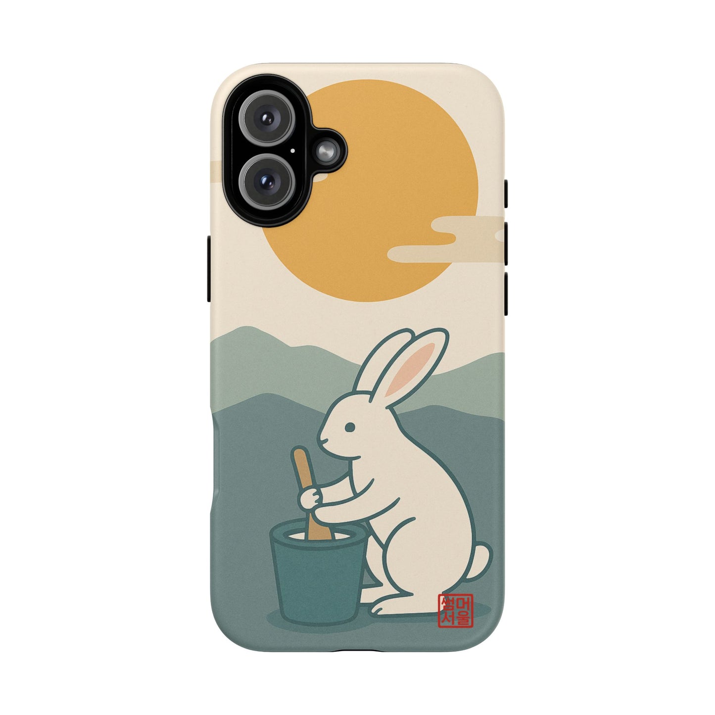 Moon Rabbit iPhone Case - Tough Case