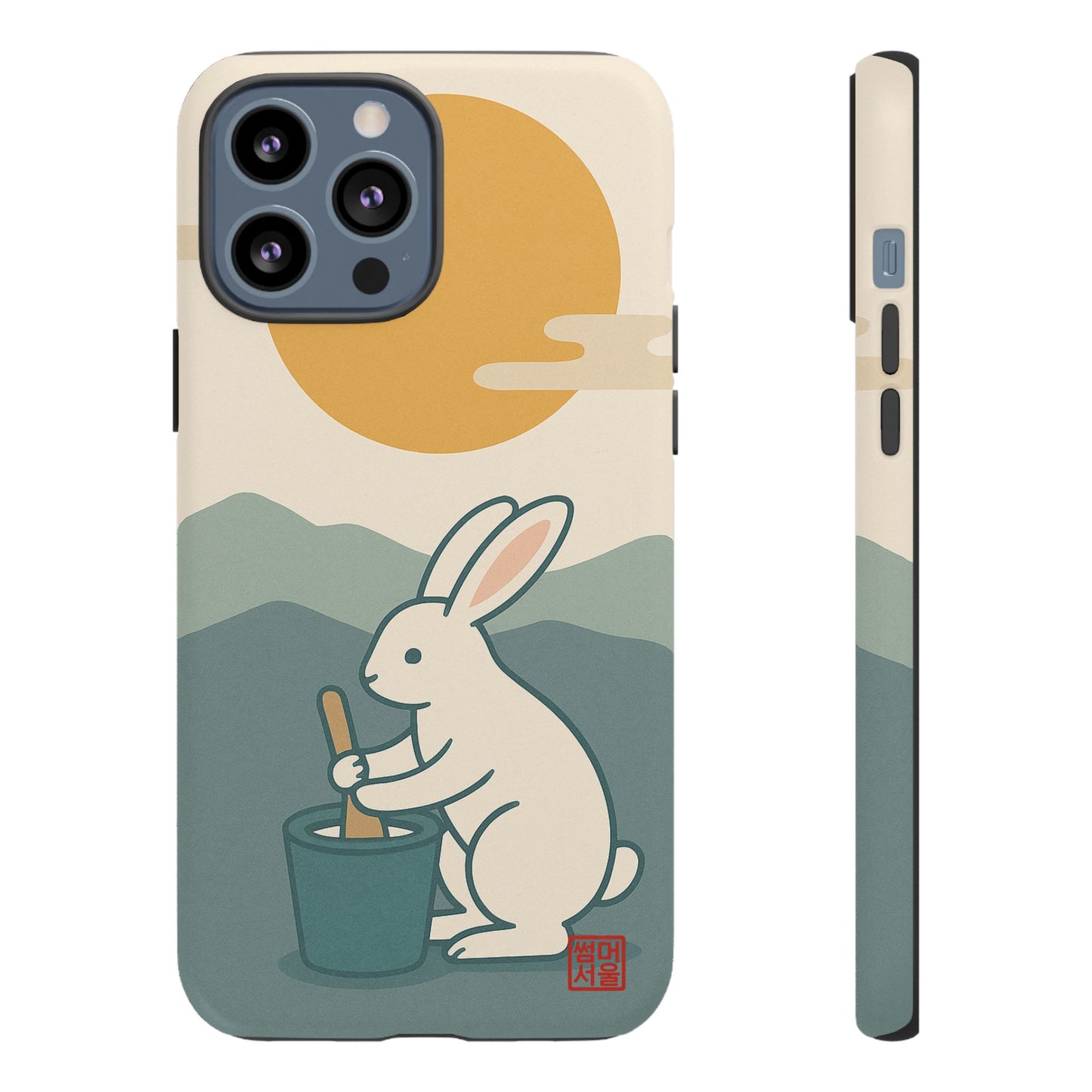 Moon Rabbit iPhone Case - Tough Case