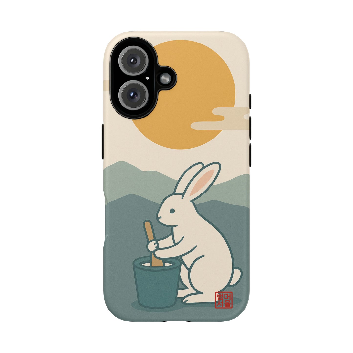 Moon Rabbit iPhone Case - Tough Case