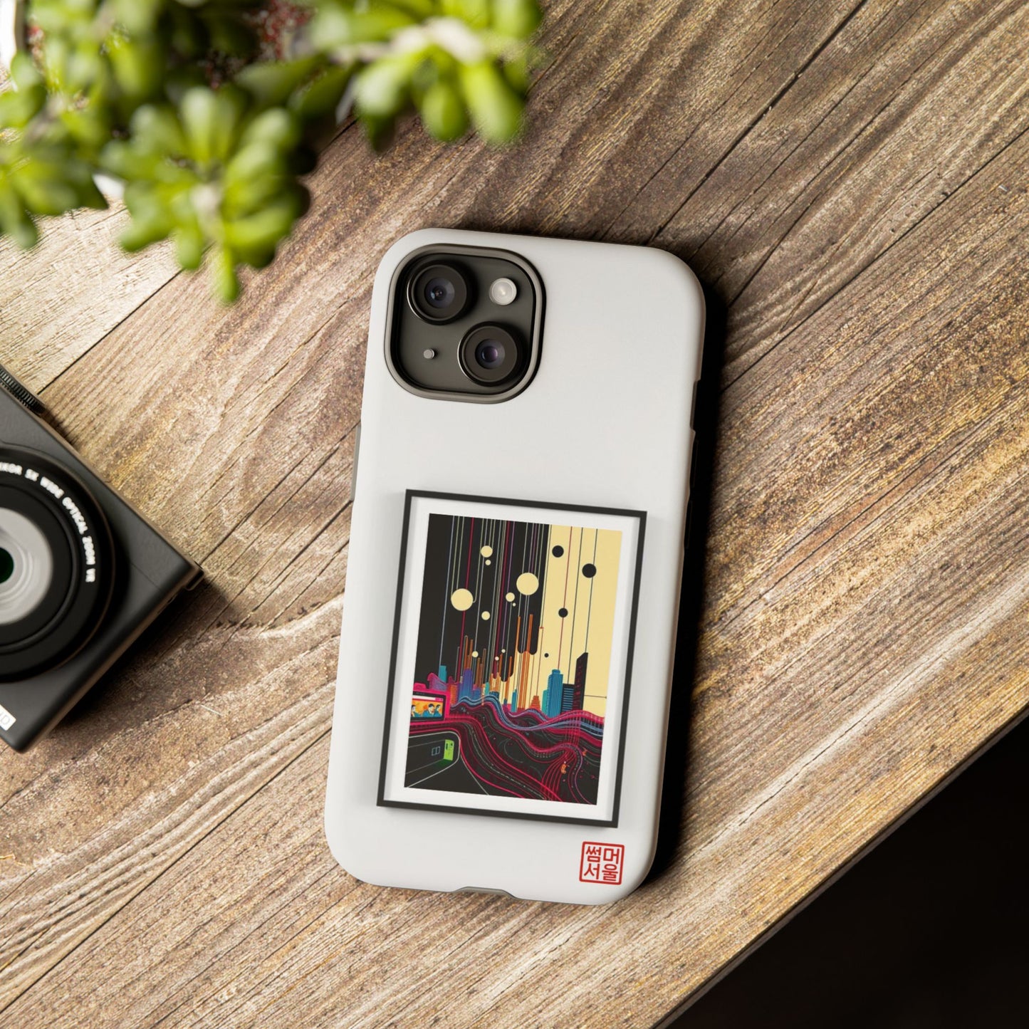 Seoul Canvas iPhone Case - Tough Case