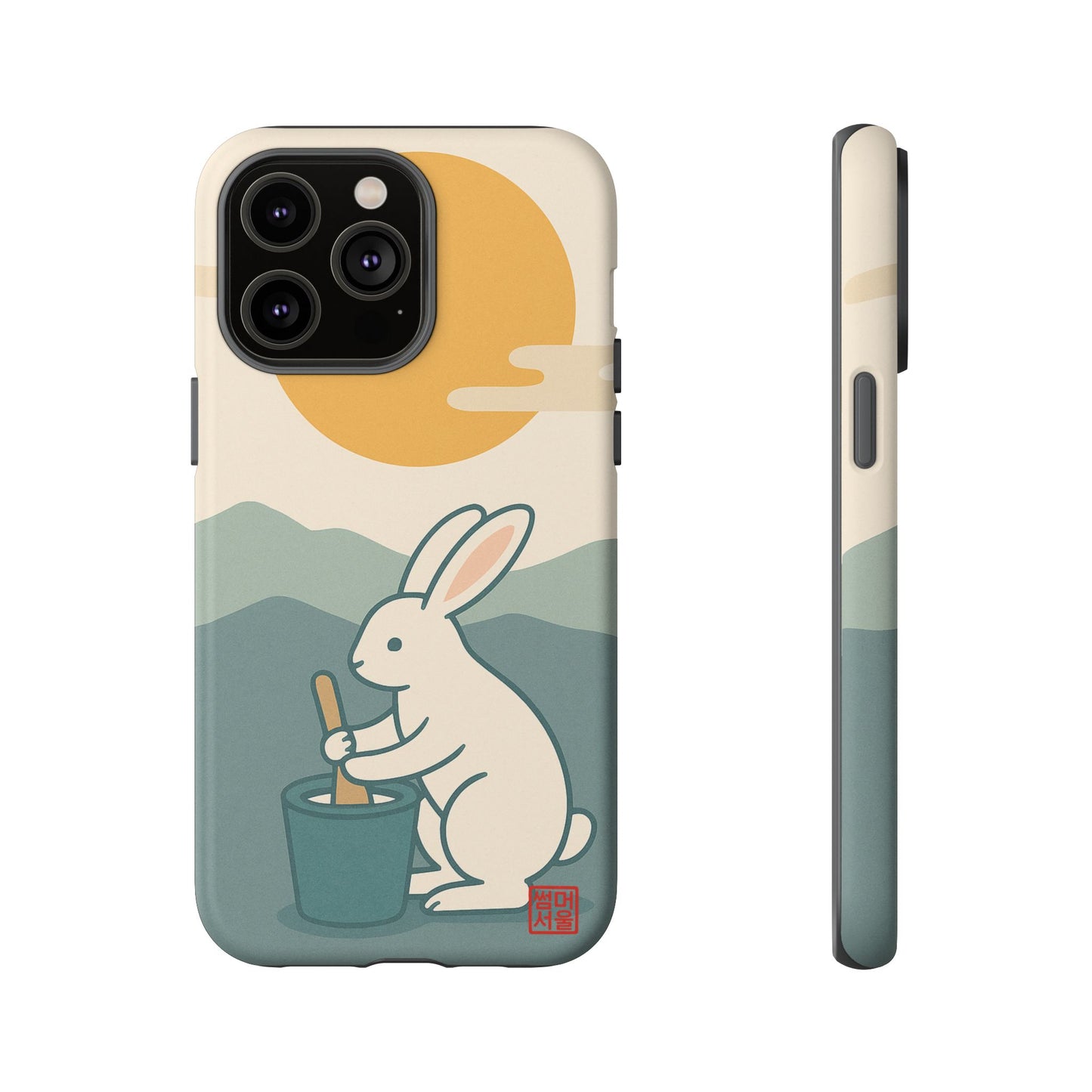 Moon Rabbit iPhone Case - Tough Case