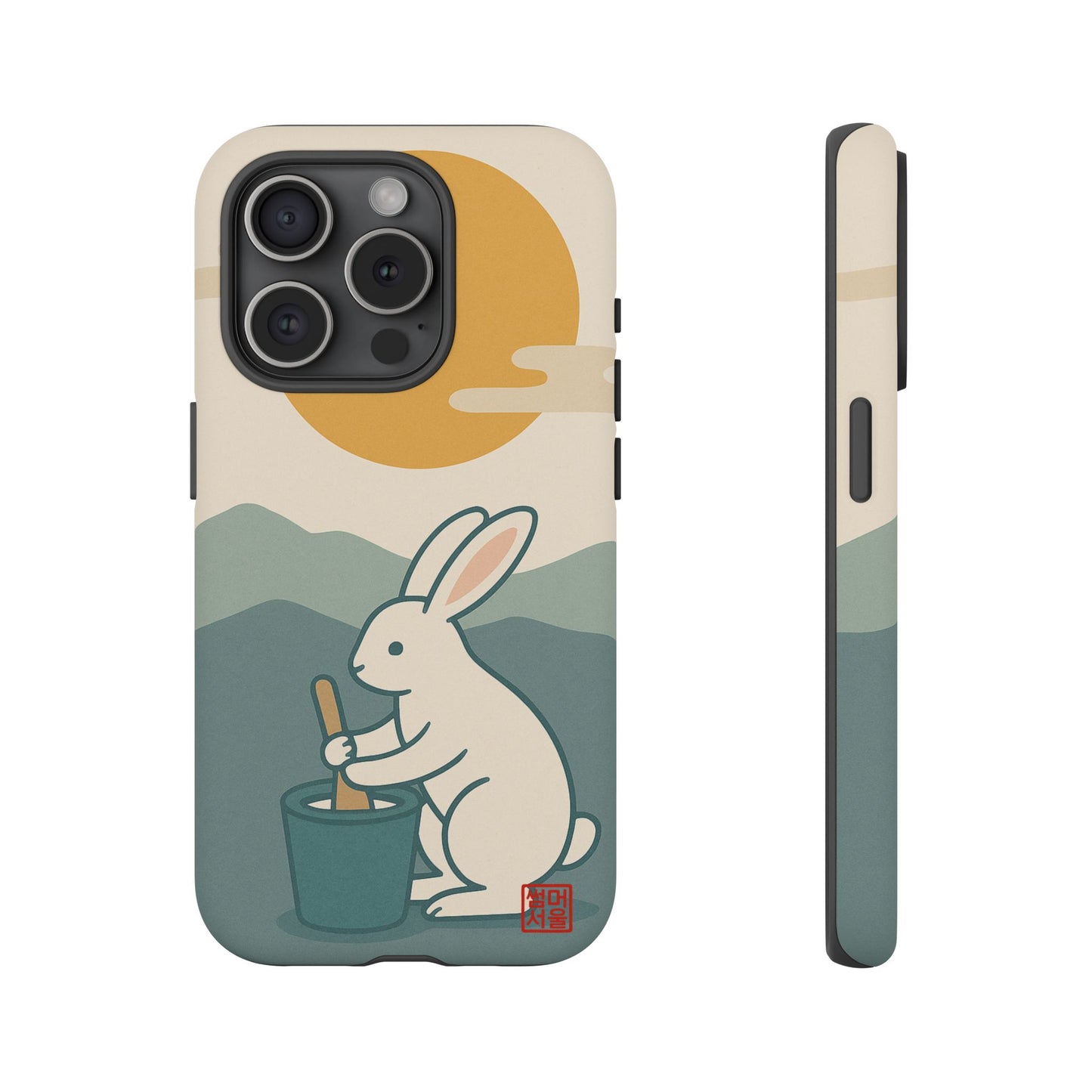 Moon Rabbit iPhone Case - Tough Case