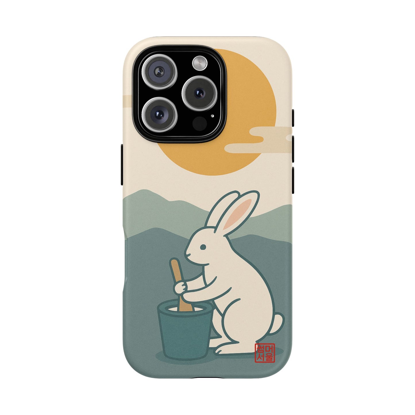 Moon Rabbit iPhone Case - Tough Case
