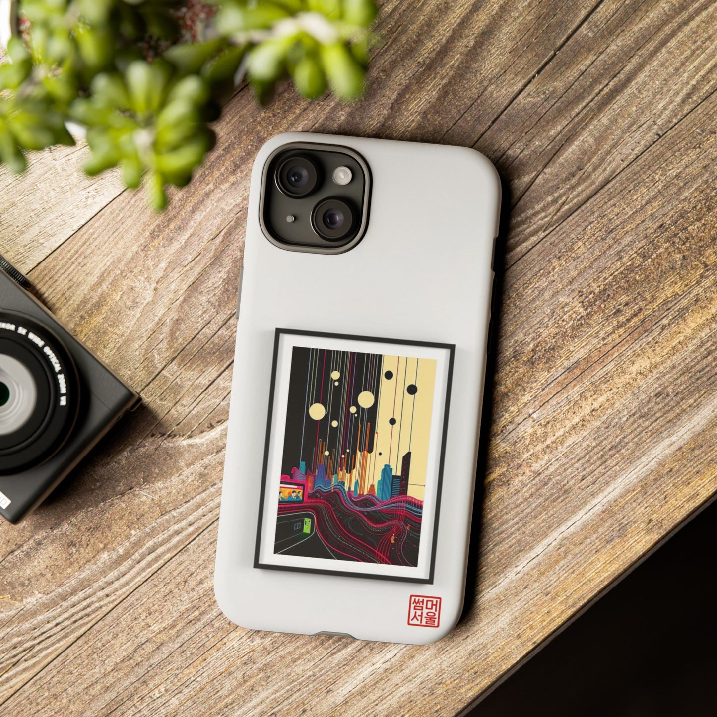 Seoul Canvas iPhone Case - Tough Case