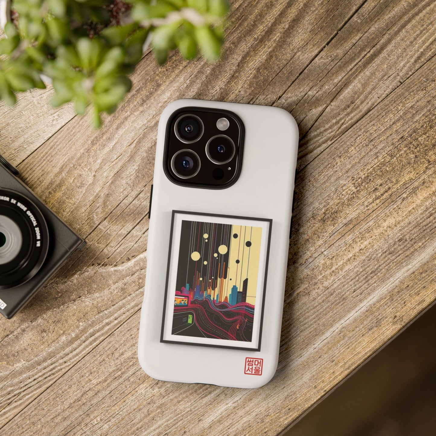Seoul Canvas iPhone Case - Tough Case