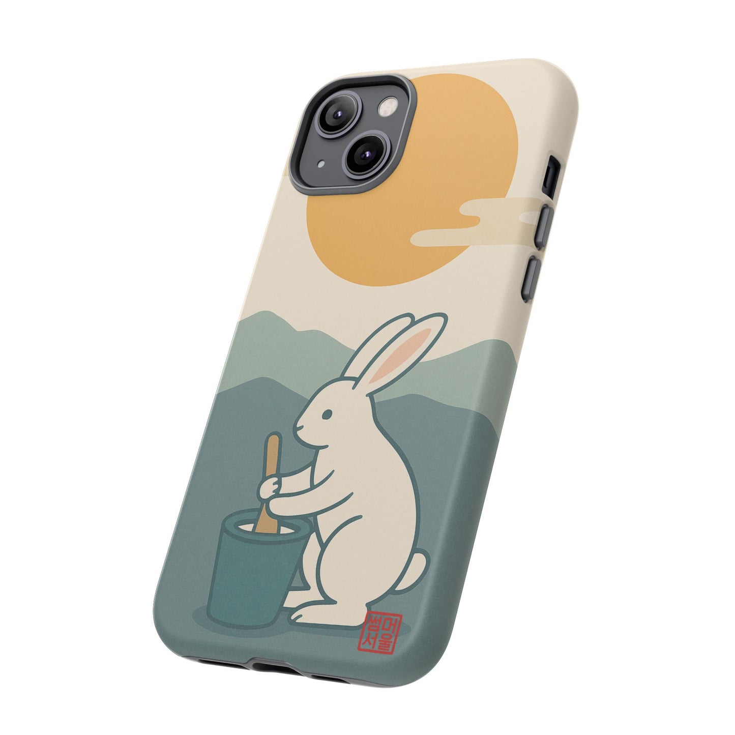 Moon Rabbit iPhone Case - Tough Case