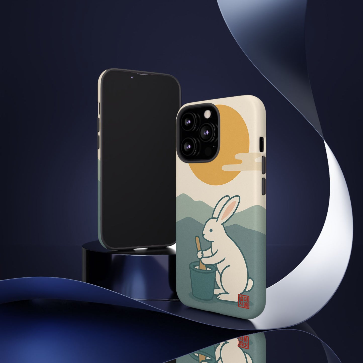Moon Rabbit iPhone Case - Tough Case