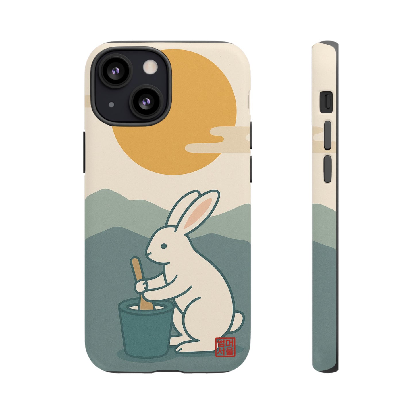 Moon Rabbit iPhone Case - Tough Case