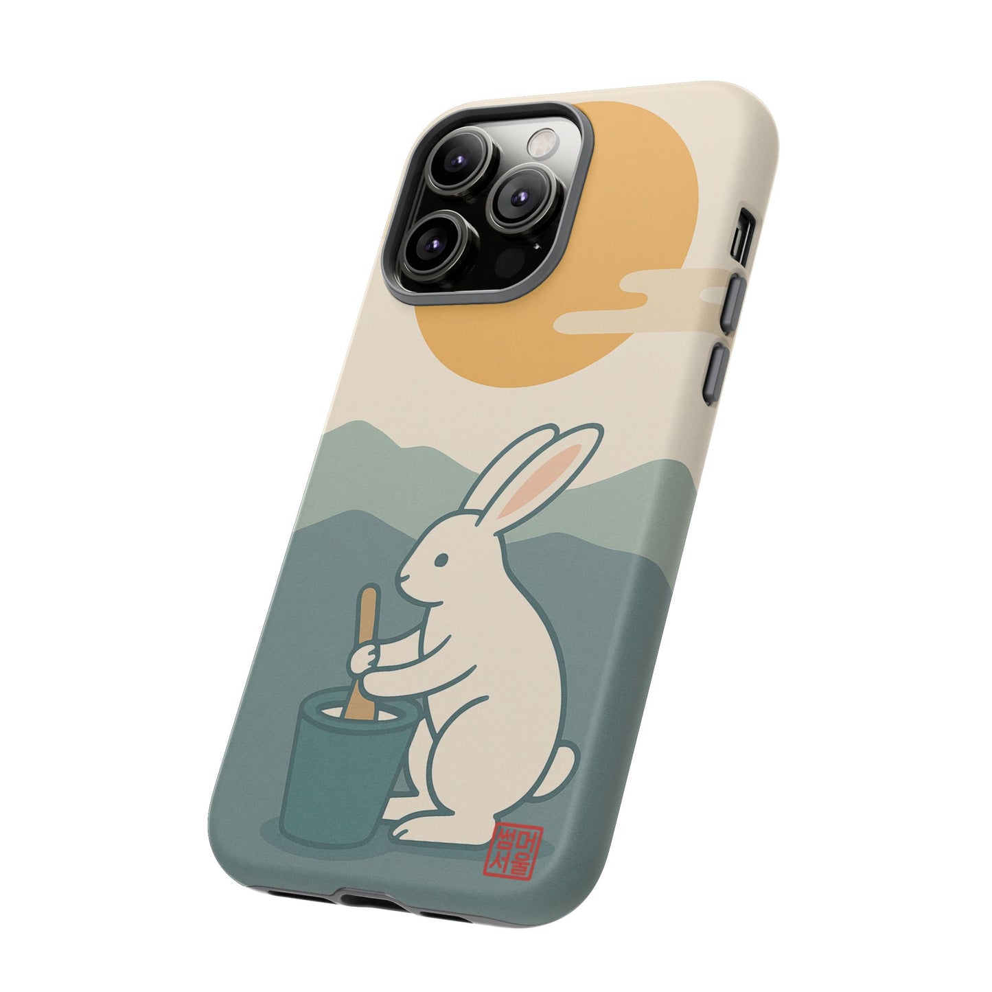Moon Rabbit iPhone Case - Tough Case