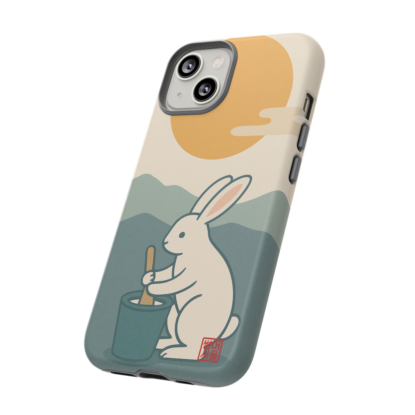 Moon Rabbit iPhone Case - Tough Case